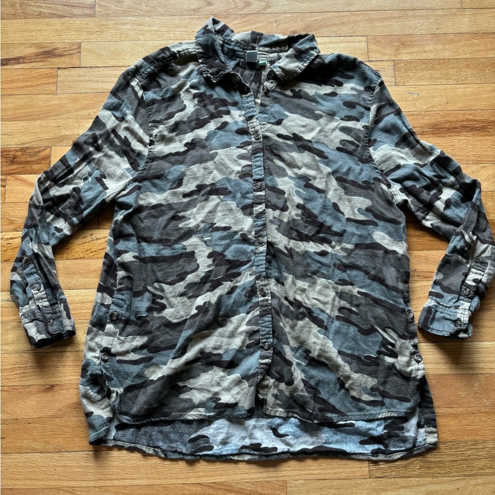 Camo Button Up Shirt